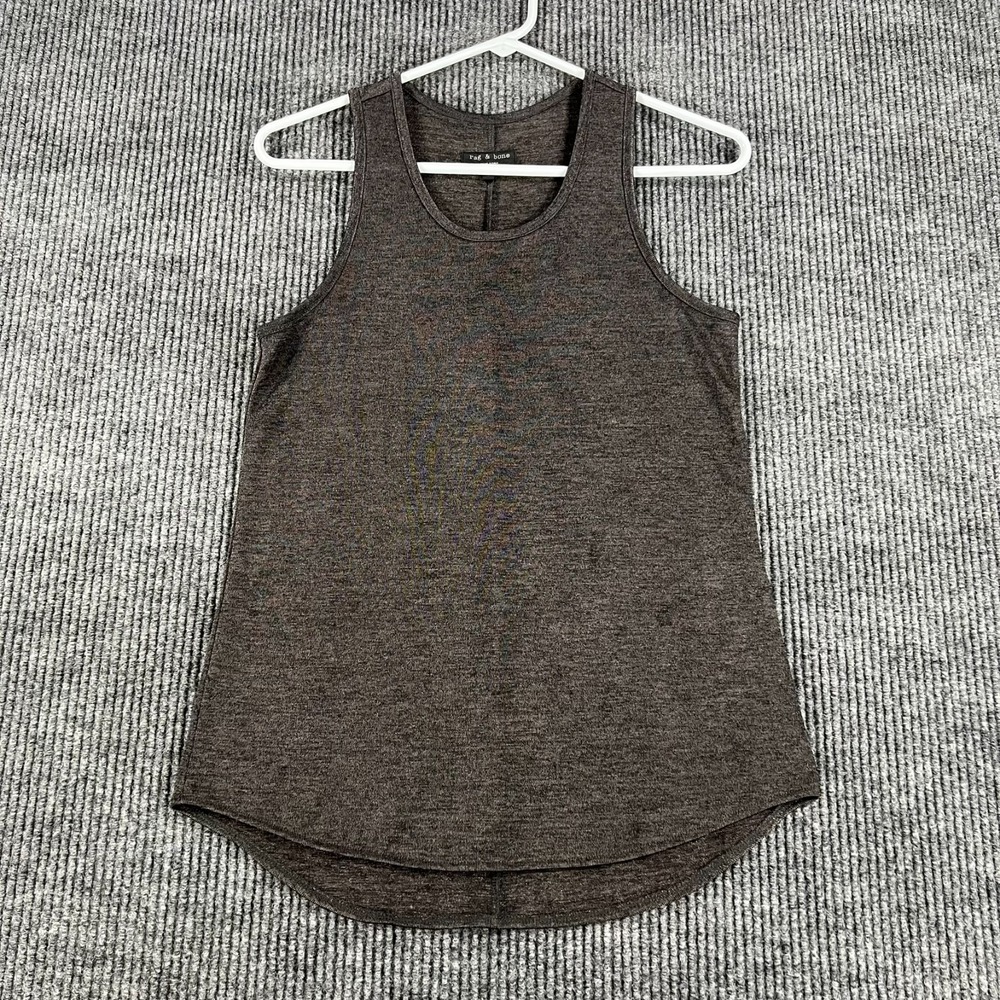 Rag & Bone Tank Top Womens Small Black Solid‎ Sleeveless Casual Minimalist